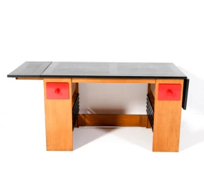 Art Deco Modernist Desk or Writing Table by Hendrik Wouda for Pander, 1920s